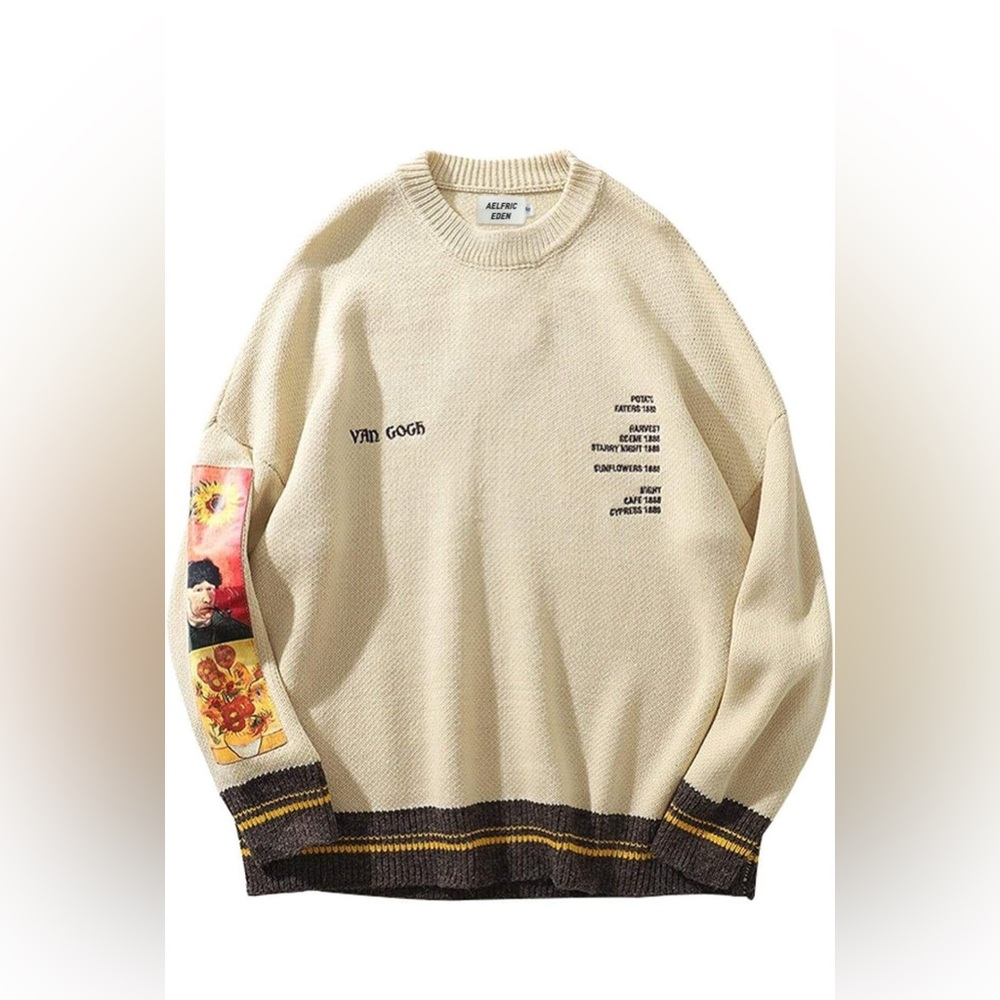 Aelfric Eden Vincent Van Gogh Sweater Streetwear Sweater